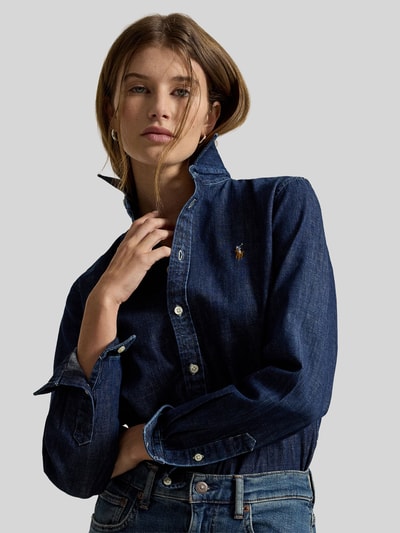 Polo Ralph Lauren regular fit jeansblouse van puur katoen Jeansblauw - 4