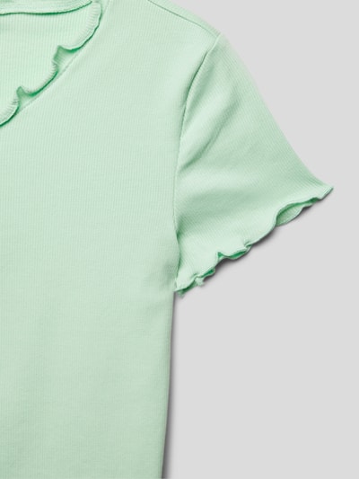 Only T-Shirt mit Muschelsaum Modell 'KOGLAILA' Mint 2