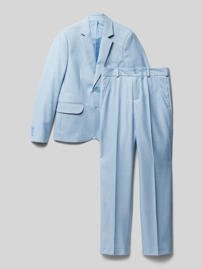 Standar Slim Fit Anzug mit Pattentaschen Bleu Melange 1