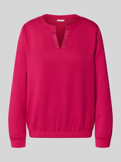 Tom Tailor Regular Fit Sweatshirt mit Viskose-Anteil Pink 2