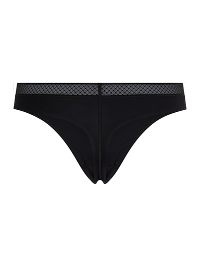 Calvin Klein Underwear Stringi z mikrowłókna  Czarny 2