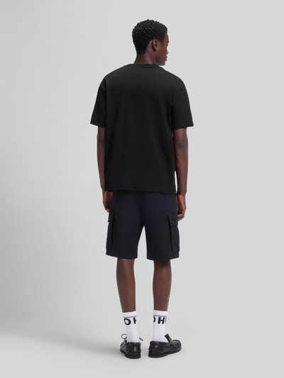 HUGO Relaxed Fit T-Shirt aus reiner Baumwolle Modell 'DROSTEE' Black 5