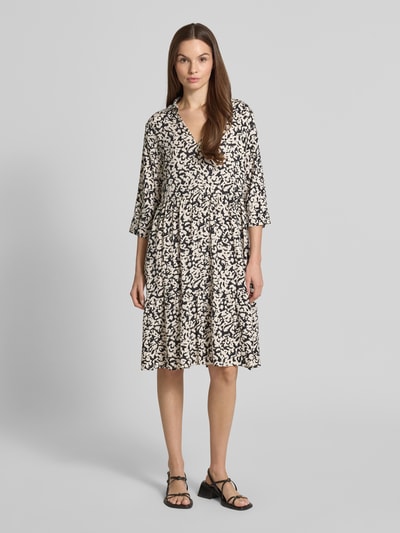 OPUS Knielange jurk in laagjeslook, model 'Walari'  - 4