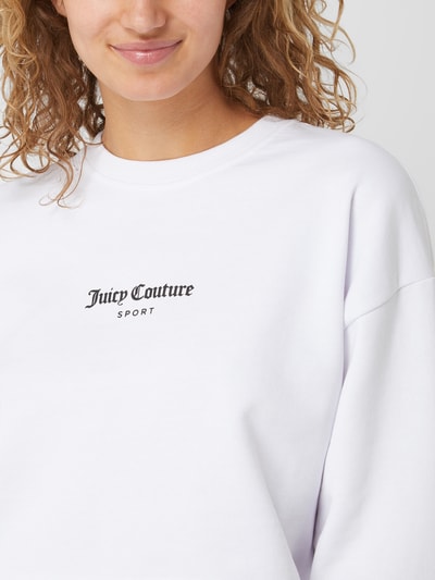 Juicy Couture Bluza krótka z nadrukami z logo model ‘Josie’ Biały 3