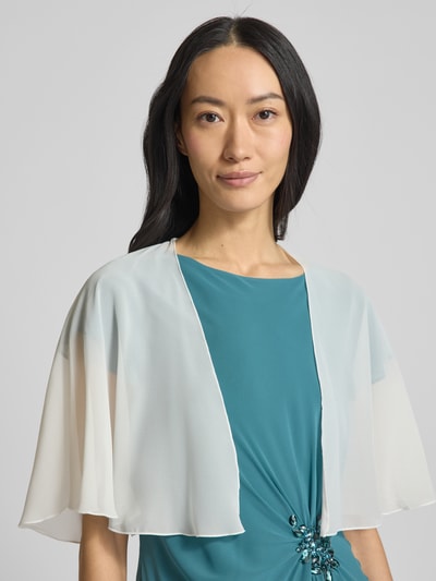 Christian Berg Cocktail Cape met ingewerkte zoom Ecru - 3