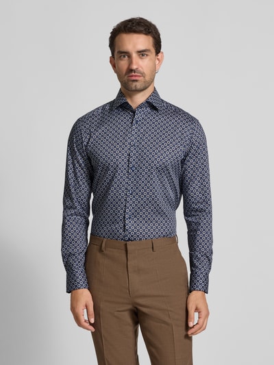 OLYMP Regular Fit Business-Hemd aus reiner Baumwolle Marine 4