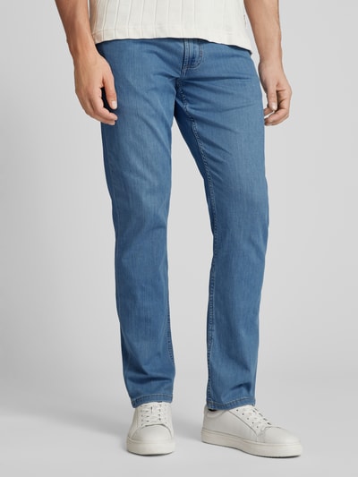 Christian Berg Men Regular fit jeans in 5-pocketmodel Lichtblauw gemêleerd - 4