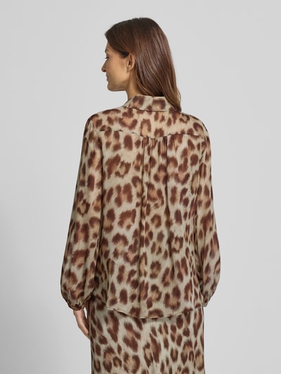 Luisa Cerano Bluse aus Viskose mit Schnürung Camel 5