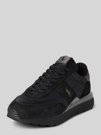 Polo Ralph Lauren Ledersneaker mit Logo-Detail Modell 'TRAIN' Black 1