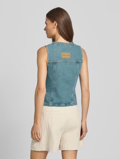 Samsøe Samsøe Jeansweste mit Knopfleiste Modell 'SABETH' Hellblau 5