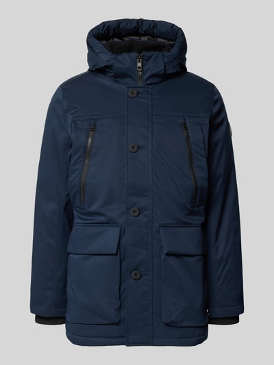 Tom Tailor Parka o kroju regular fit z kieszeniami z patką Granatowy 2