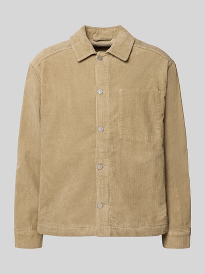 Produktfoto, Relaxed Fit Freizeithemd aus reiner Baumwolle von ARMEDANGELS in beige mit breiter Cordstruktur und sichtbaren Knöpfen, Herren Freizeithemd