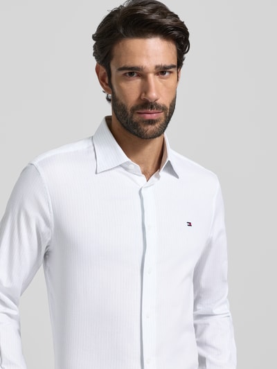 Tommy Hilfiger Regular fit zakelijk overhemd van puur katoen Bleu - 3