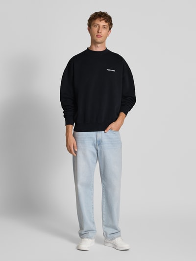 Pegador Oversized sweatshirt met logostitching Zwart - 1