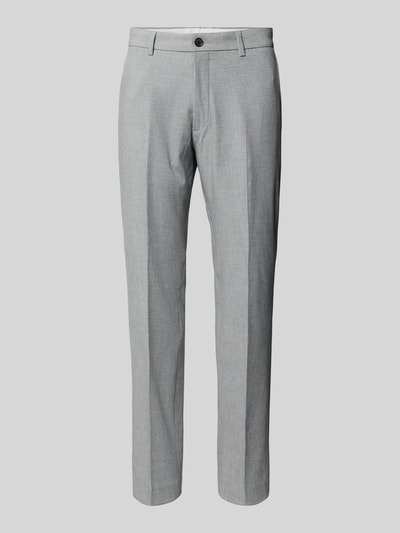 s.Oliver BLACK LABEL Regular Fit Anzughose mit Strukturmuster Hellgrau 2