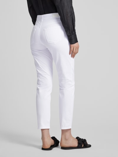 Marc Cain Slim Fit Hose in unifarbenem Design Modell 'SILEA' Weiss 5