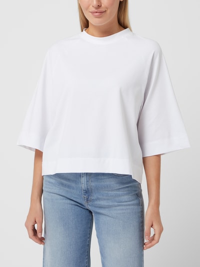 Selected Femme T-Shirt mit Bio-Baumwolle Modell 'Makila' Weiss 4