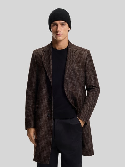 BOSS Czapka z czystego kaszmiru model ‘HONESTO’ Czarny 1