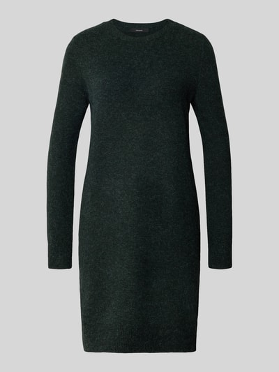 VERO MODA Fließendes Strickkleid mit langen Ärmeln Modell 'DOFFY' Dunkelgruen 2