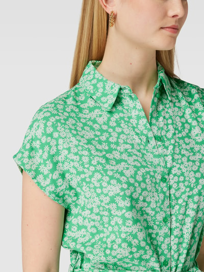 Pieces Blousejurk van viscose met dierenprint, model 'NYA' Groen - 3