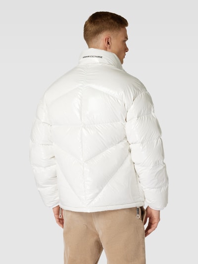 ARMANI EXCHANGE Donsjack met tweewegritssluiting, model 'Glossy Puffer' Offwhite - 5