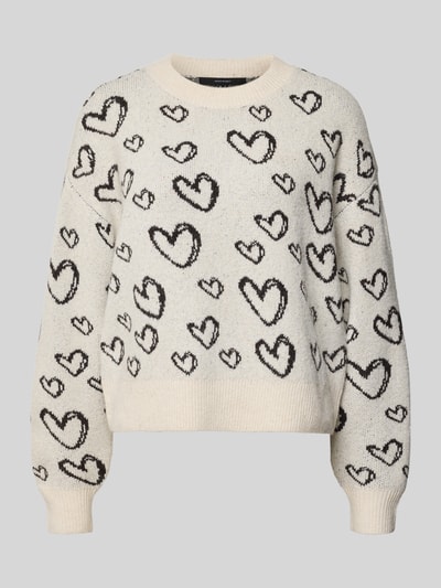 VERO MODA Pullover mit Rundhalsausschnitt Ecru 1
