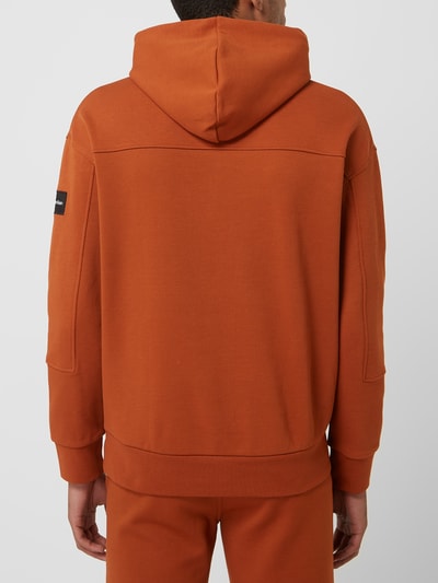 CK Calvin Klein Hoodie mit Eingrifftaschen  Dunkel Orange 5