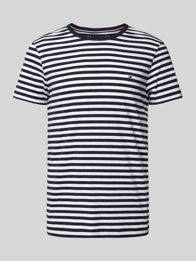 Tommy Hilfiger T-Shirt mit Label-Stitching Marine 1