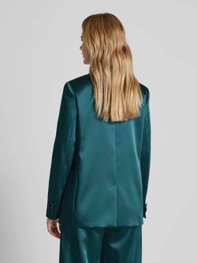 Jake*s Cocktail Regular fit blazer met paspelzakken Donkergroen gemêleerd - 5