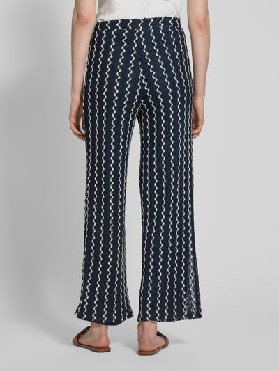 Vila High Waist Hose mit elastischem Bund Modell 'ELLEN' Marine 5