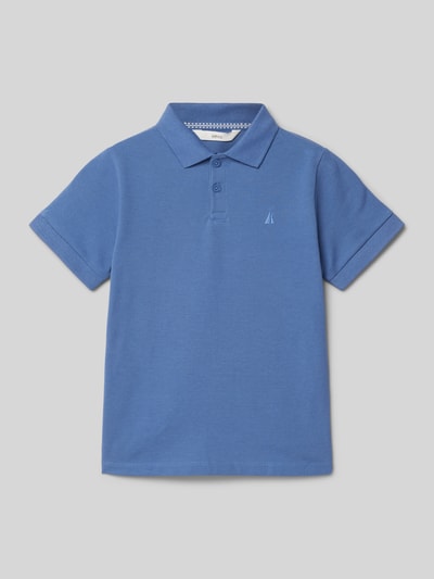 Mango Regular Fit Poloshirt mit Logo-Stitching Modell 'javier' Blau 1