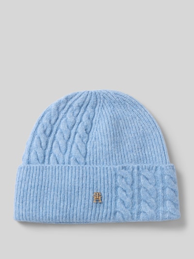 Tommy Hilfiger Beanie mit Woll- und Alpaka-Anteil Blau 1