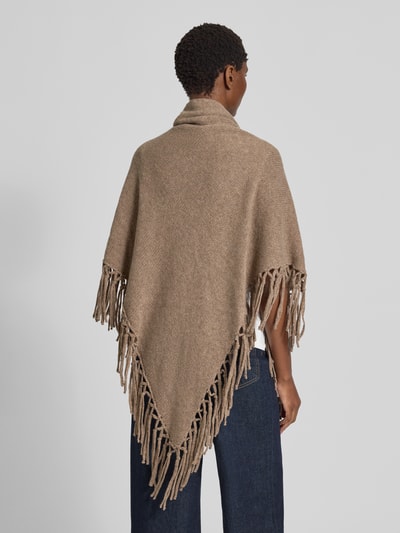 Weekend Max Mara Wollen sjaal van pure scheerwol, model 'TORNADO' Taupe gemêleerd - 5