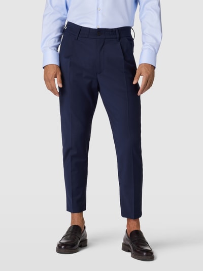 Drykorn Stoffen broek met persplooien, model 'CHASY' Donkerblauw - 4