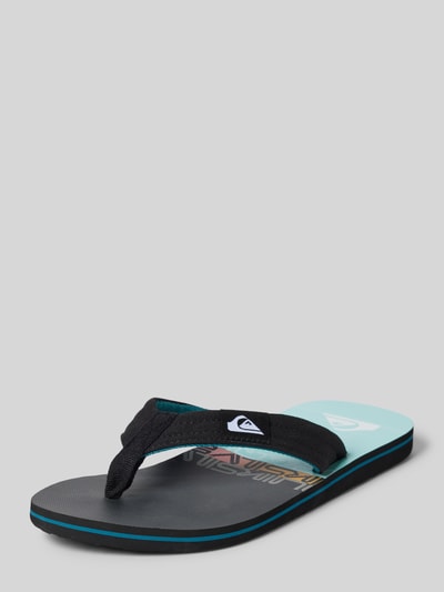 Quiksilver Teenslippers met labelpatch model 'MOLOKAI LAYBACK II' Marineblauw - 1