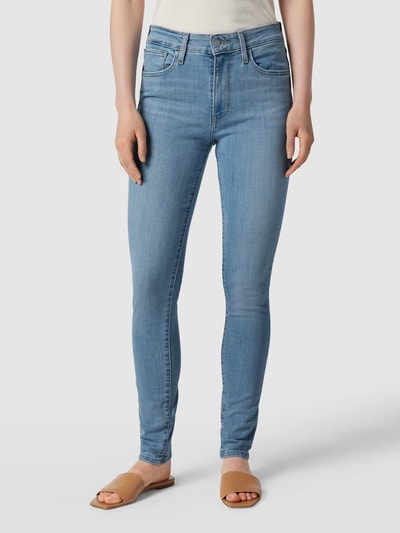 Levi's® High rise jeans met logodetail Jeansblauw - 4