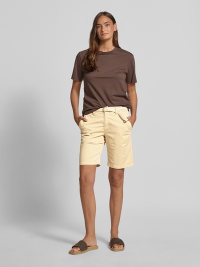 s.Oliver RED LABEL Regular Fit Bermudas aus Baumwoll-Mix Sand 1