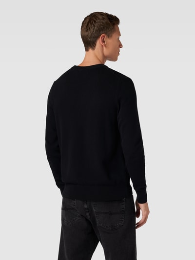 Marc O'Polo Gebreide pullover met ribboorden Zwart - 5