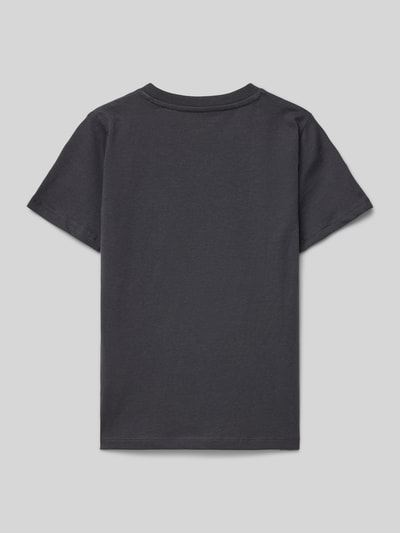 Tom Tailor Regular Fit T-Shirt aus reiner Baumwolle mit Motiv-Print Graphit 3