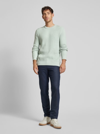 JAKE*S STUDIO MEN Gebreide pullover met ronde hals Mintgroen - 1