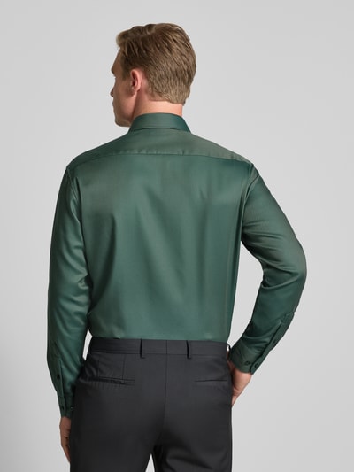 ETERNA Modern Fit Businesshemd mit Knopfleiste Dunkelgruen 5