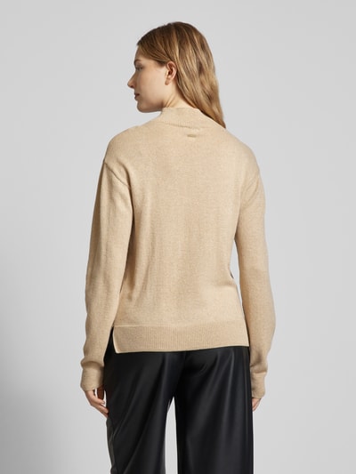 ARMANI EXCHANGE Gebreide pullover met labeldetail Goud gemêleerd - 5