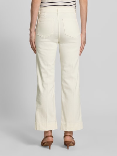 Christian Berg Woman Selection Kort jeans met paspelzakken Ecru - 5