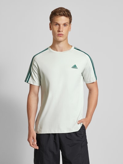 ADIDAS SPORTSWEAR T-shirt met labelstitching Lindegroen - 4