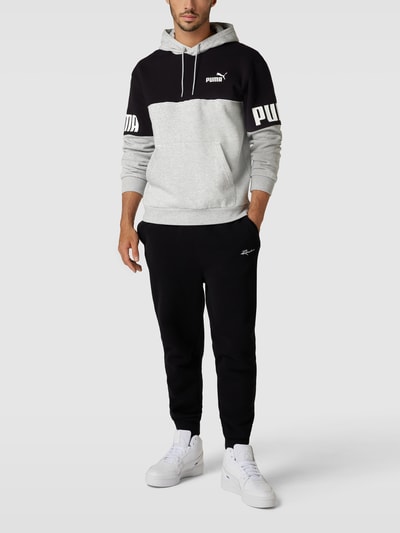 PUMA PERFORMANCE Hoodie mit Logo-Print Hellgrau Melange 1