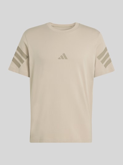 adidas Sportswear Regular Fit T-Shirt aus reiner Baumwolle Beige 2