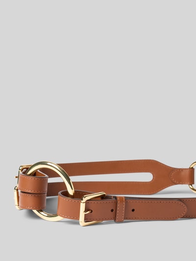 Lauren Ralph Lauren Riem met sierapplicatie Cognac - 2