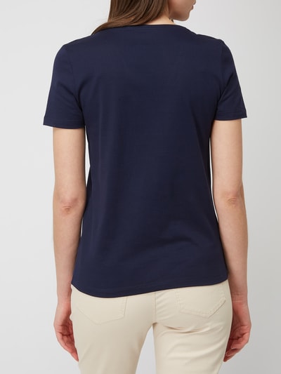 Lacoste T-Shirt mit Logo-Applikation  Marine 5