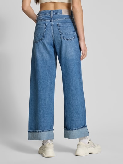 Only Wide Leg Jeans aus reiner Baumwolle Modell 'HOPE' Jeansblau 5
