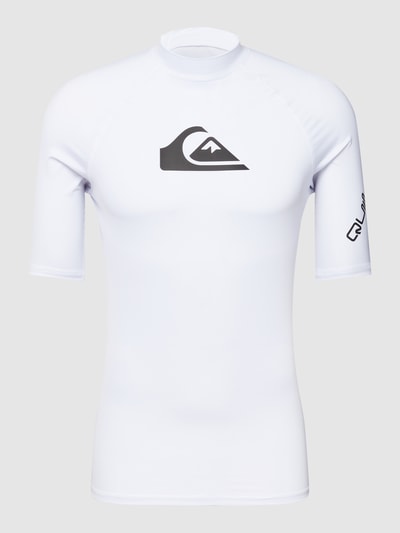 Quiksilver T-shirt z detalem z logo model ‘ALL TIME SS’ Biały 2